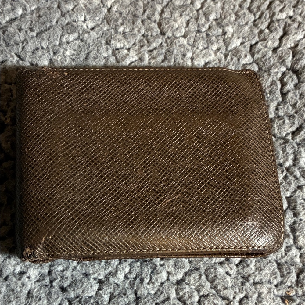 Louis Vuitton Dark Brown Textured Wallet👝D